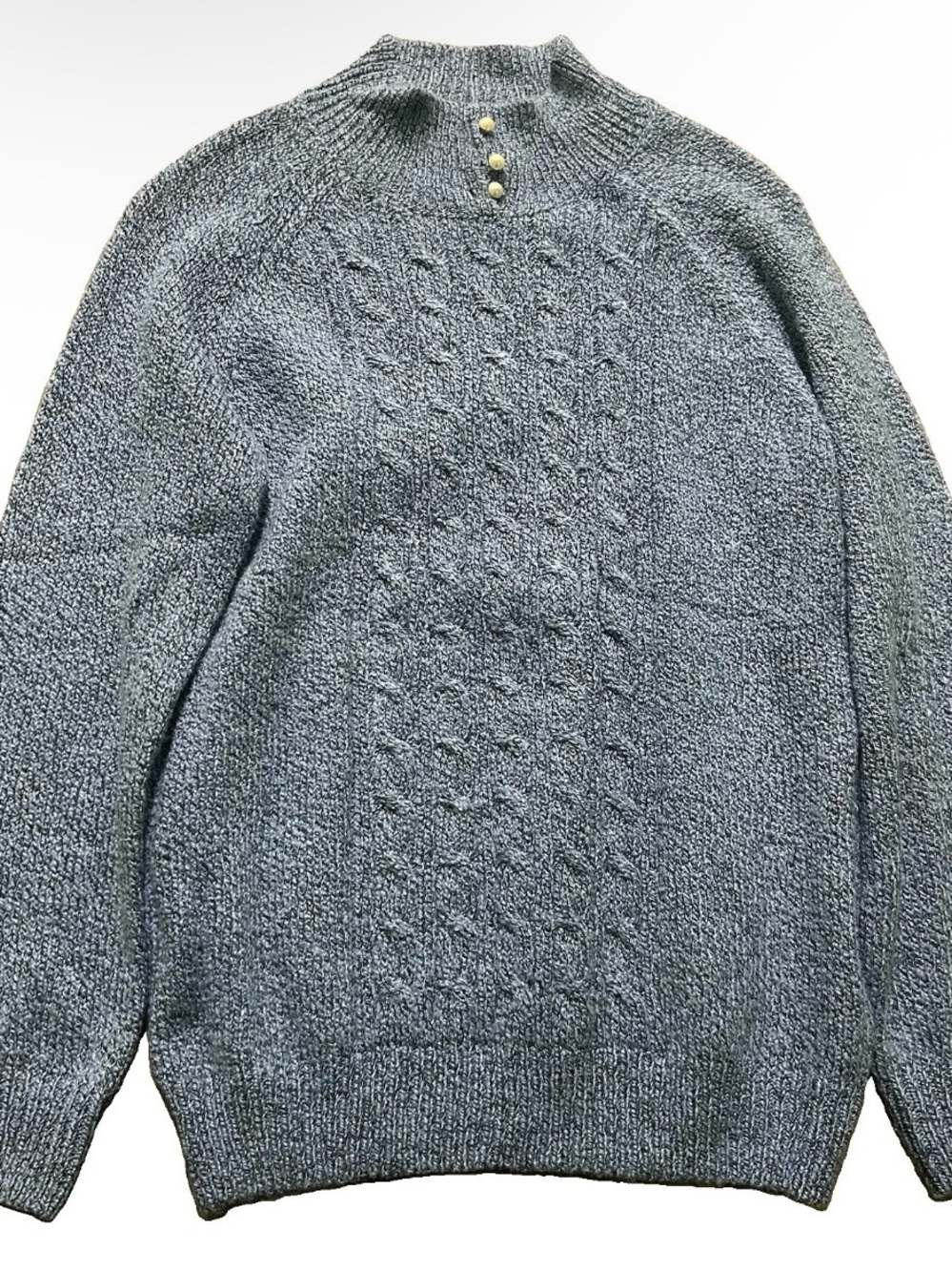 Women’s Karen Scott Petites Blue Knit Sweater Size PM Petite Medium